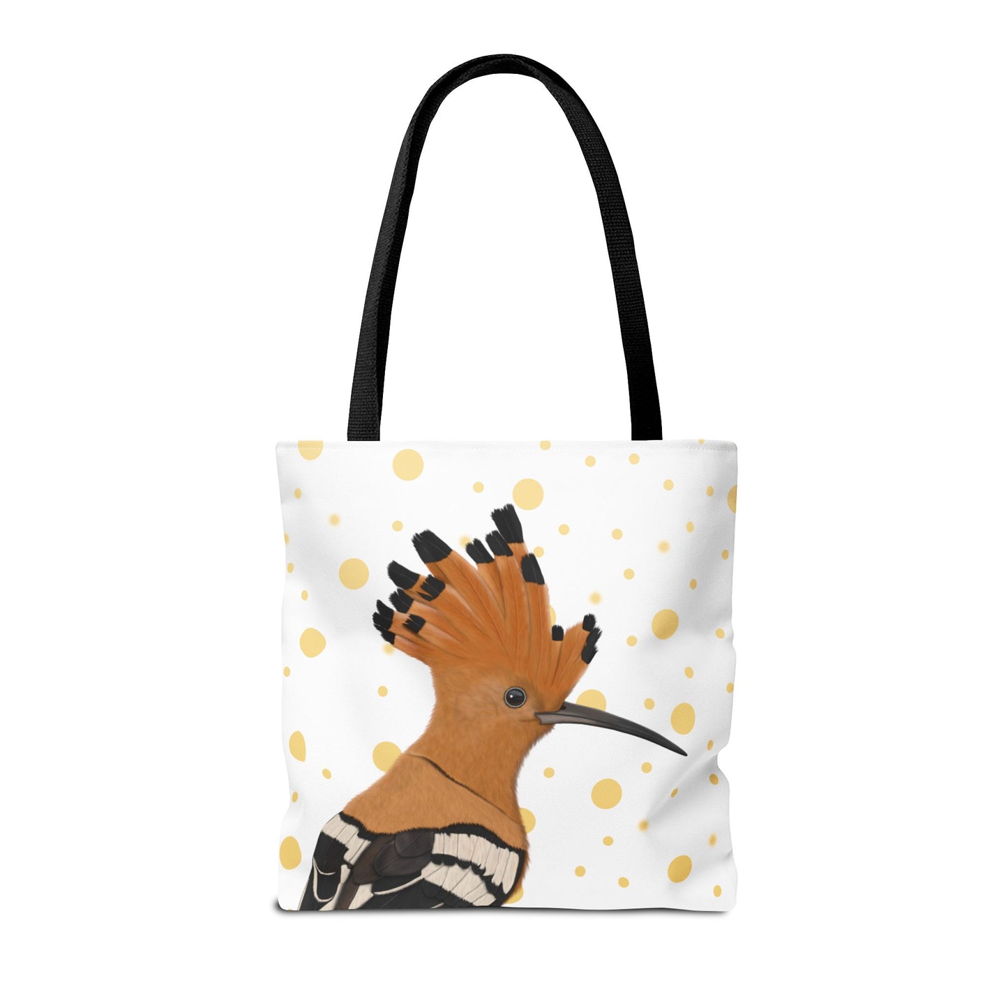 Wiedehopf mit Goldenen Tragetasche – Accessories, All Over Print