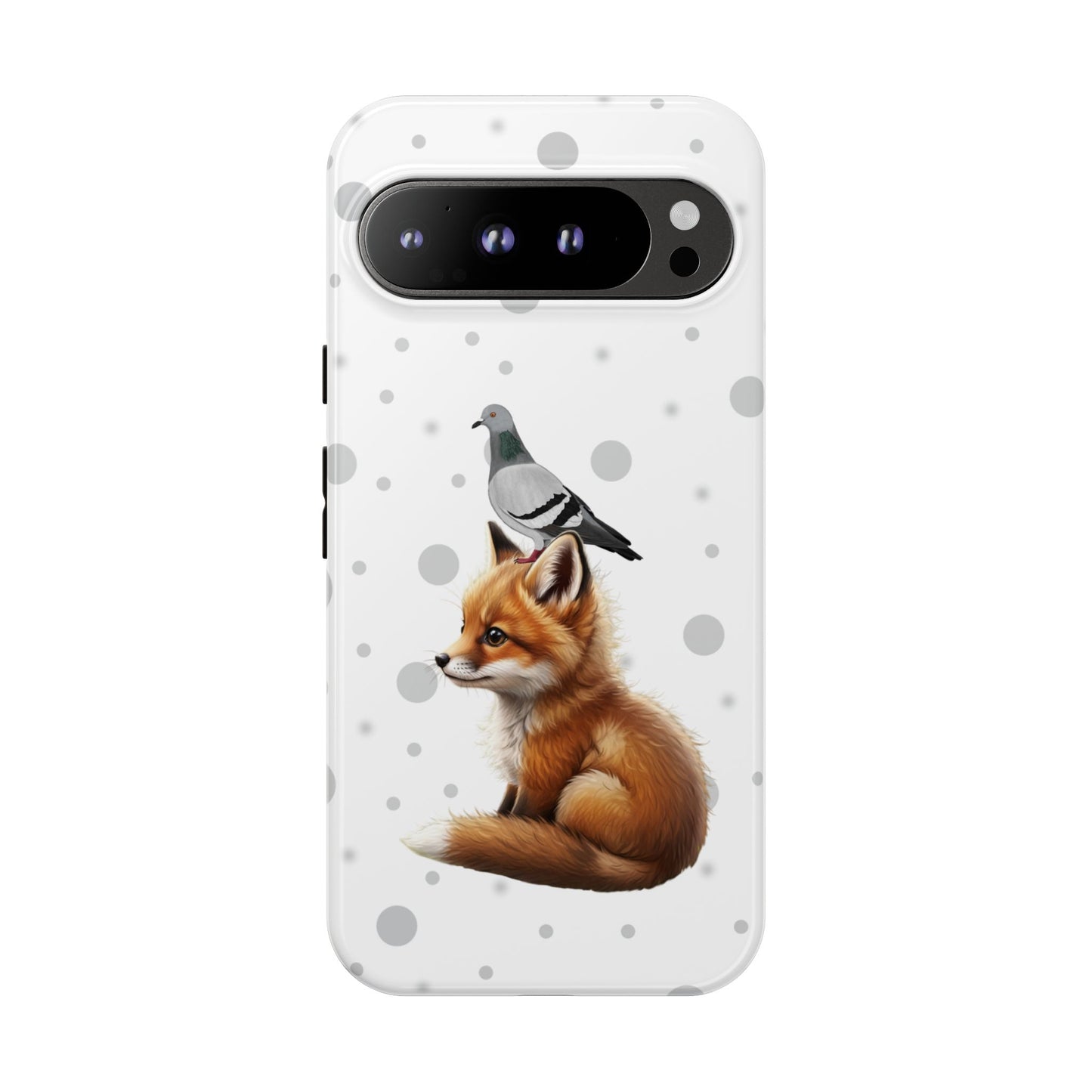 Taube mit Fuchs iPhone & Google Pixel Tiermotiv Handyhülle - Tierisch guter Schutz