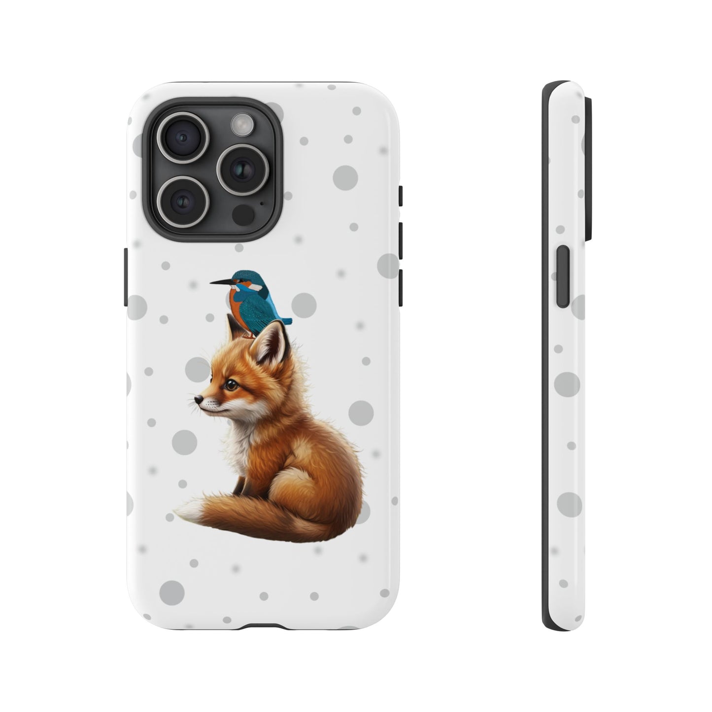 Eisvogel mit Fuchs iPhone & Google Pixel Tiermotiv Handyhülle - Tierisch guter Schutz