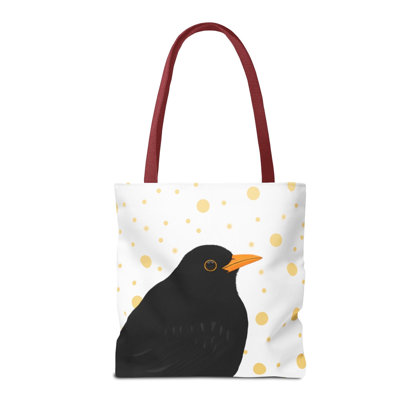 Amsel mit Goldenen Punkten Vogel Tragetasche 40x40cm – Accessories,