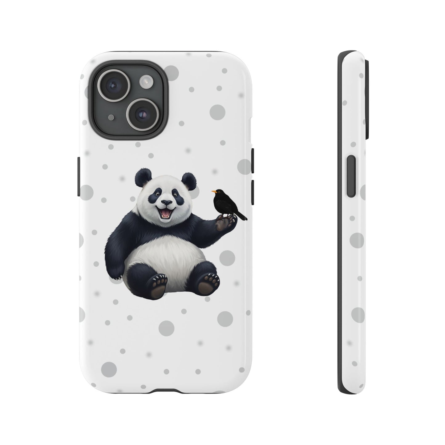 Amsel mit Panda iPhone & Google Pixel Tiermotiv Handyhülle - Tierisch guter Schutz