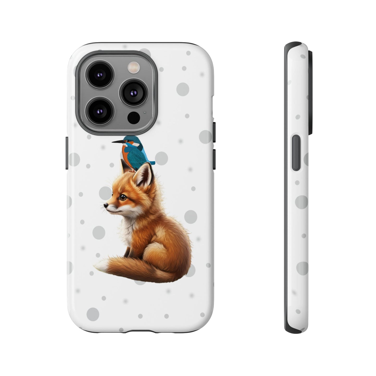 Eisvogel mit Fuchs iPhone & Google Pixel Tiermotiv Handyhülle - Tierisch guter Schutz