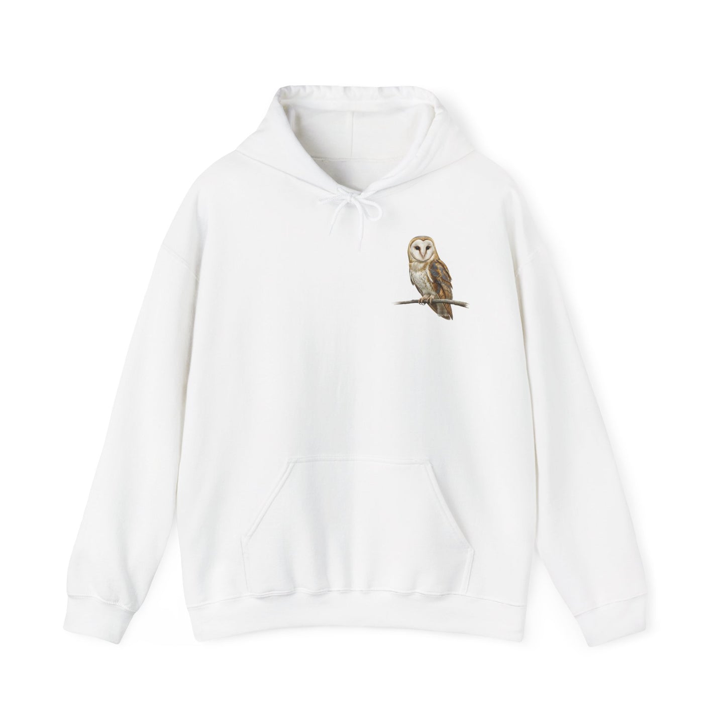 Schleiereule Hoodie - Vogel Kapuzenpullover für Vogelbeobachter & Naturliebhaber mit Vogelmotiv