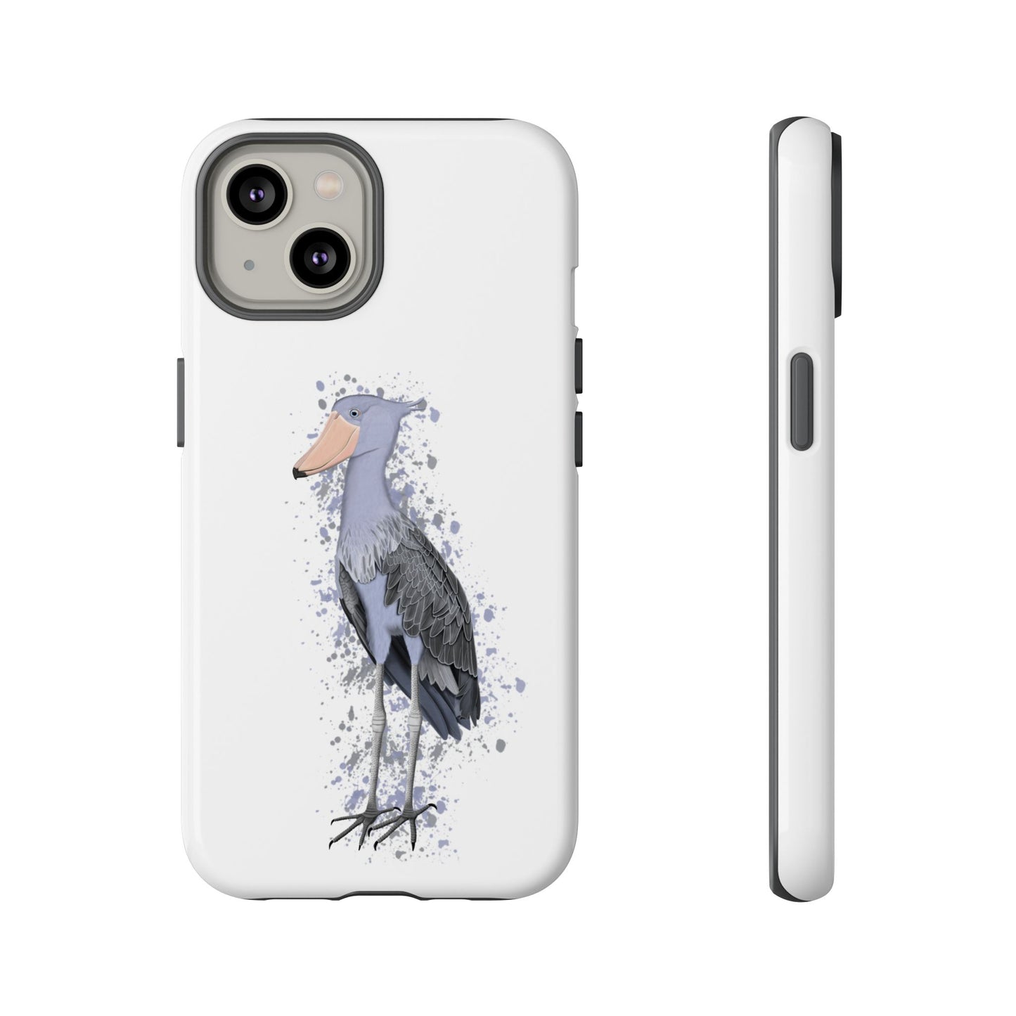 Schuhschnabel Vogel iPhone & Google Pixel Vogelmotiv Handyhülle Weiß