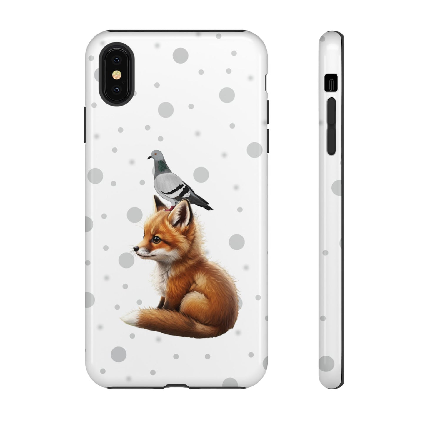 Taube mit Fuchs iPhone & Google Pixel Tiermotiv Handyhülle - Tierisch guter Schutz