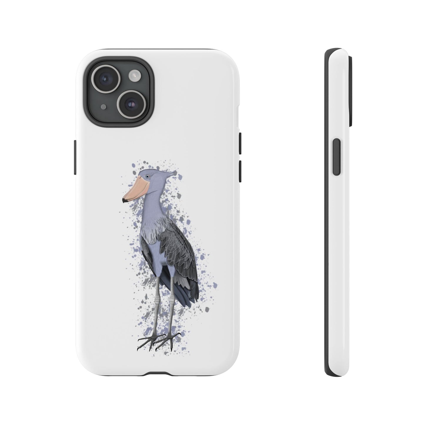 Schuhschnabel Vogel iPhone & Google Pixel Vogelmotiv Handyhülle Weiß