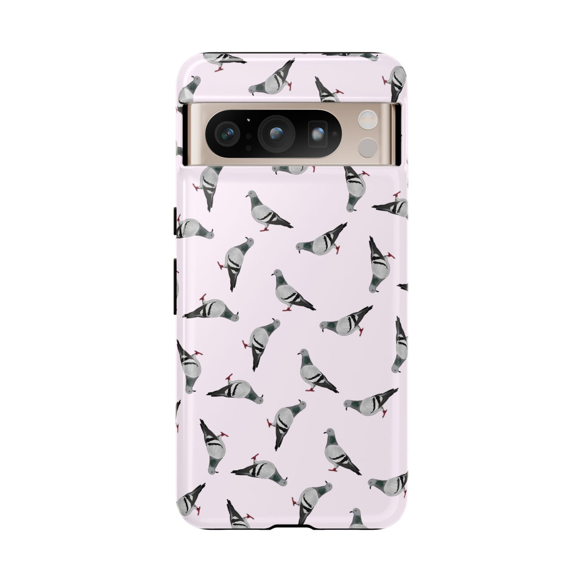 Taube Handyhülle in Rosa | Vogel-Motiv für iPhone & Google Pixel