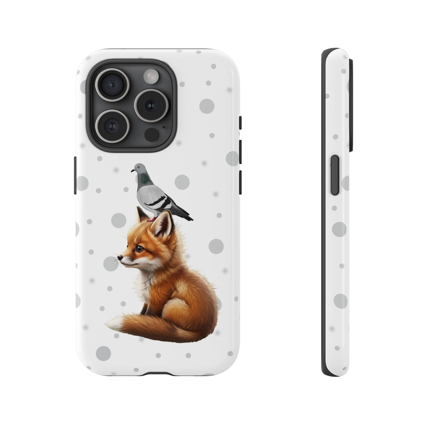 Taube mit Fuchs iPhone & Google Pixel Tiermotiv Handyhülle - Tierisch guter Schutz