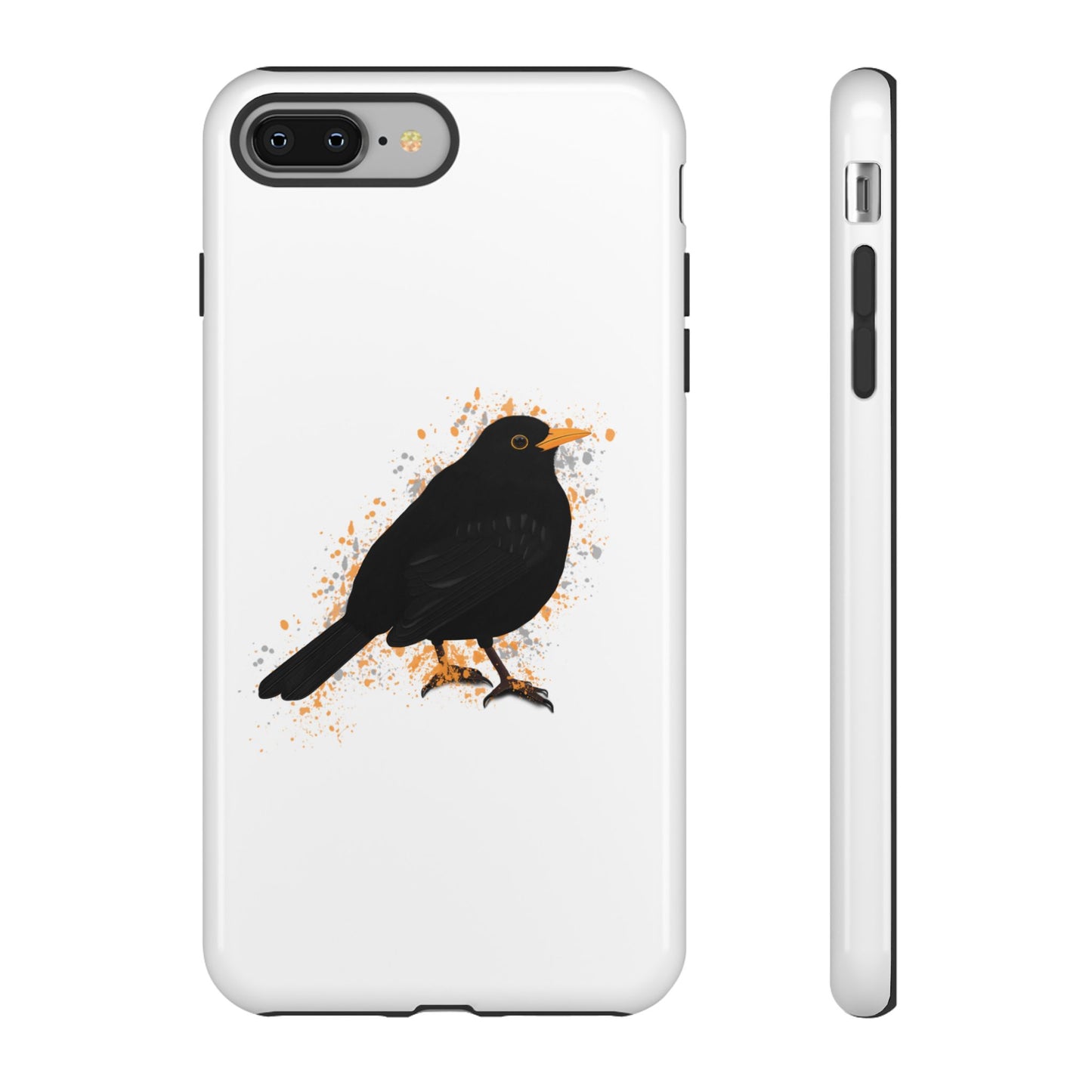 Amsel Vogel iPhone & Google Pixel Vogelmotiv Handyhülle Weiß