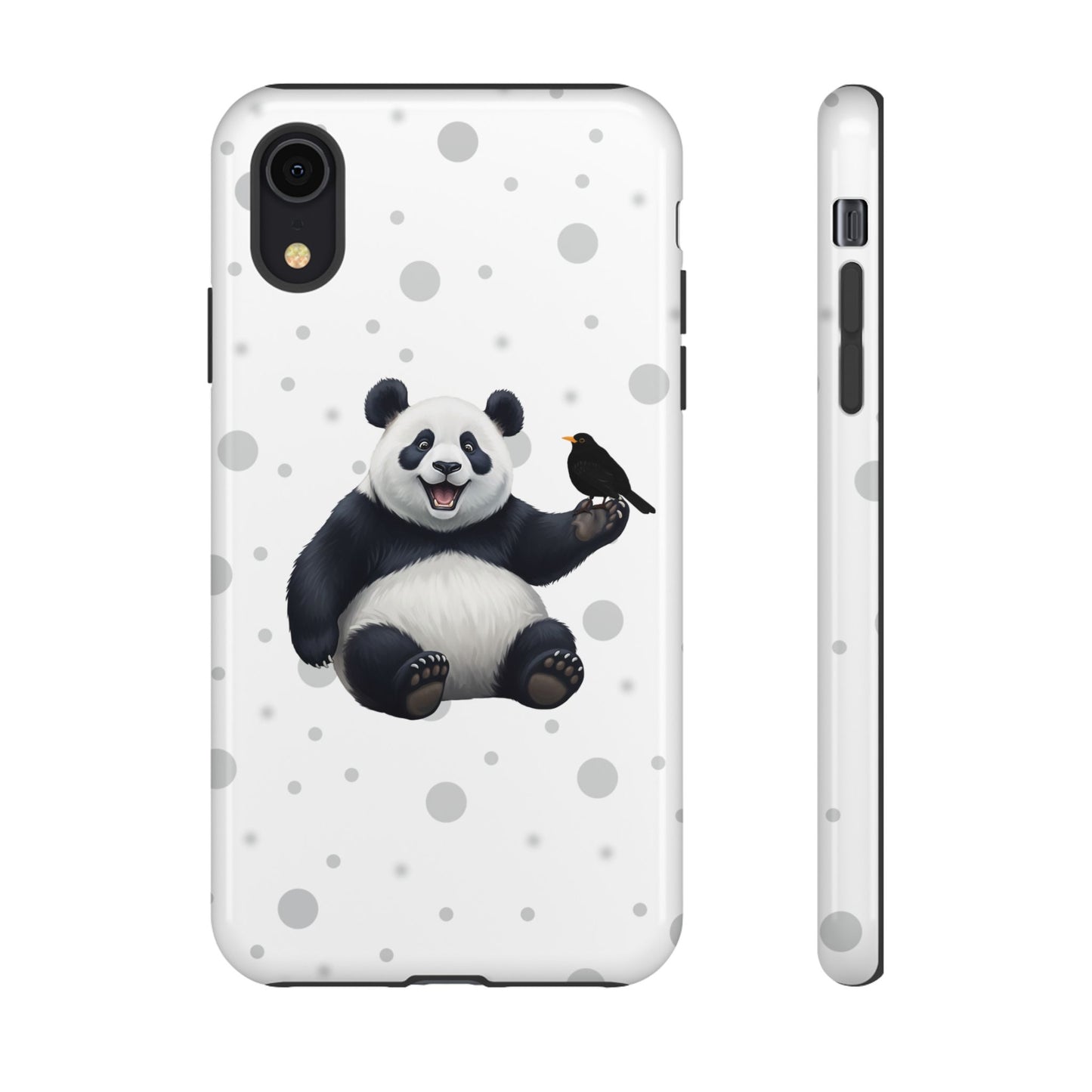 Amsel mit Panda iPhone & Google Pixel Tiermotiv Handyhülle - Tierisch guter Schutz