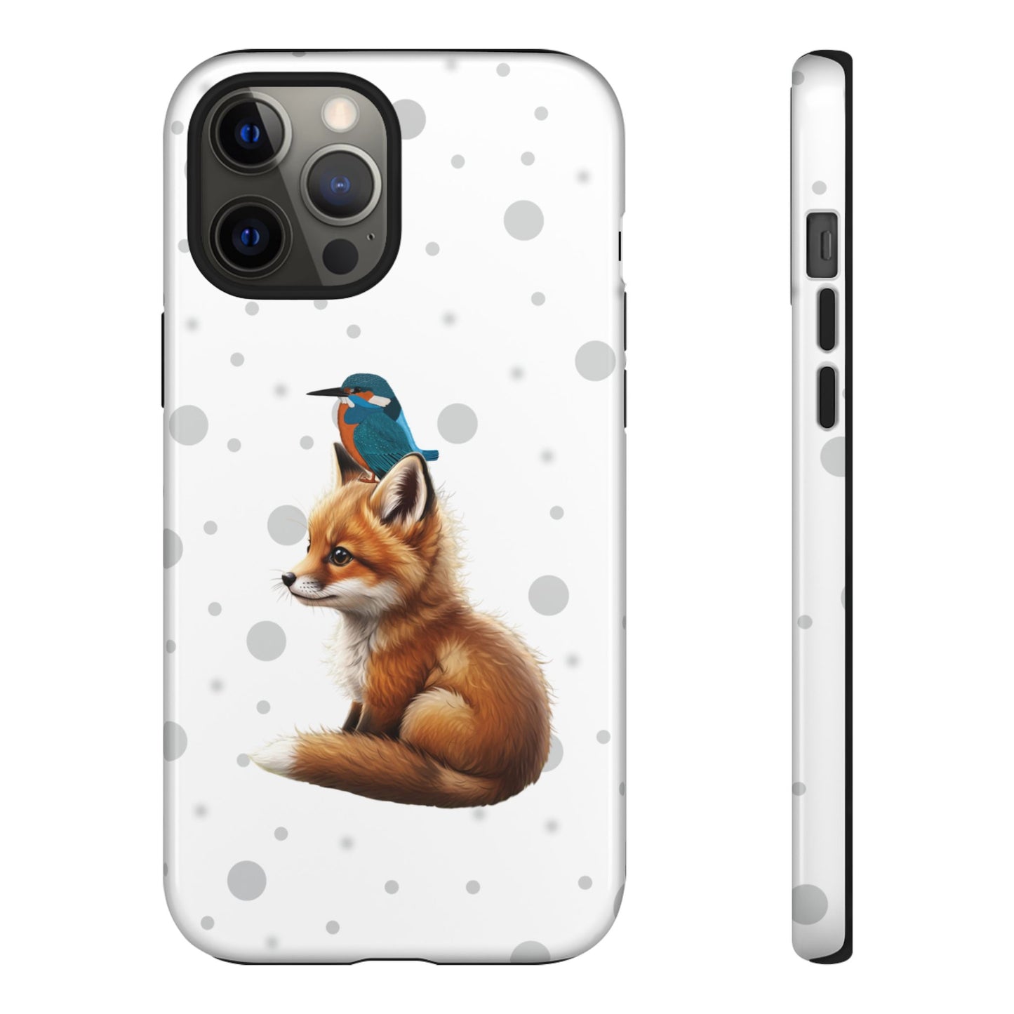 Eisvogel mit Fuchs iPhone & Google Pixel Tiermotiv Handyhülle - Tierisch guter Schutz