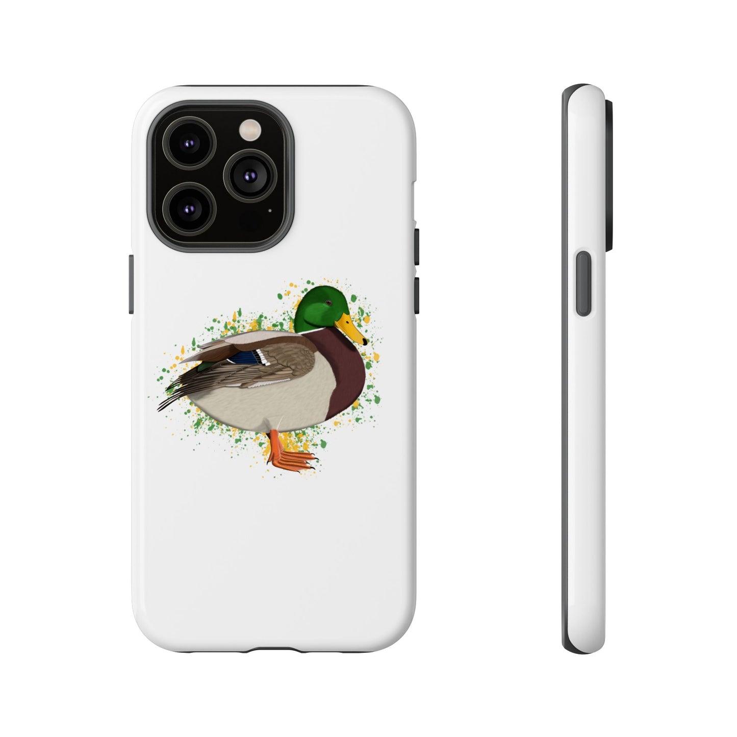 Stockente Ente Vogel iPhone & Google Pixel Vogelmotiv Handyhülle Weiß