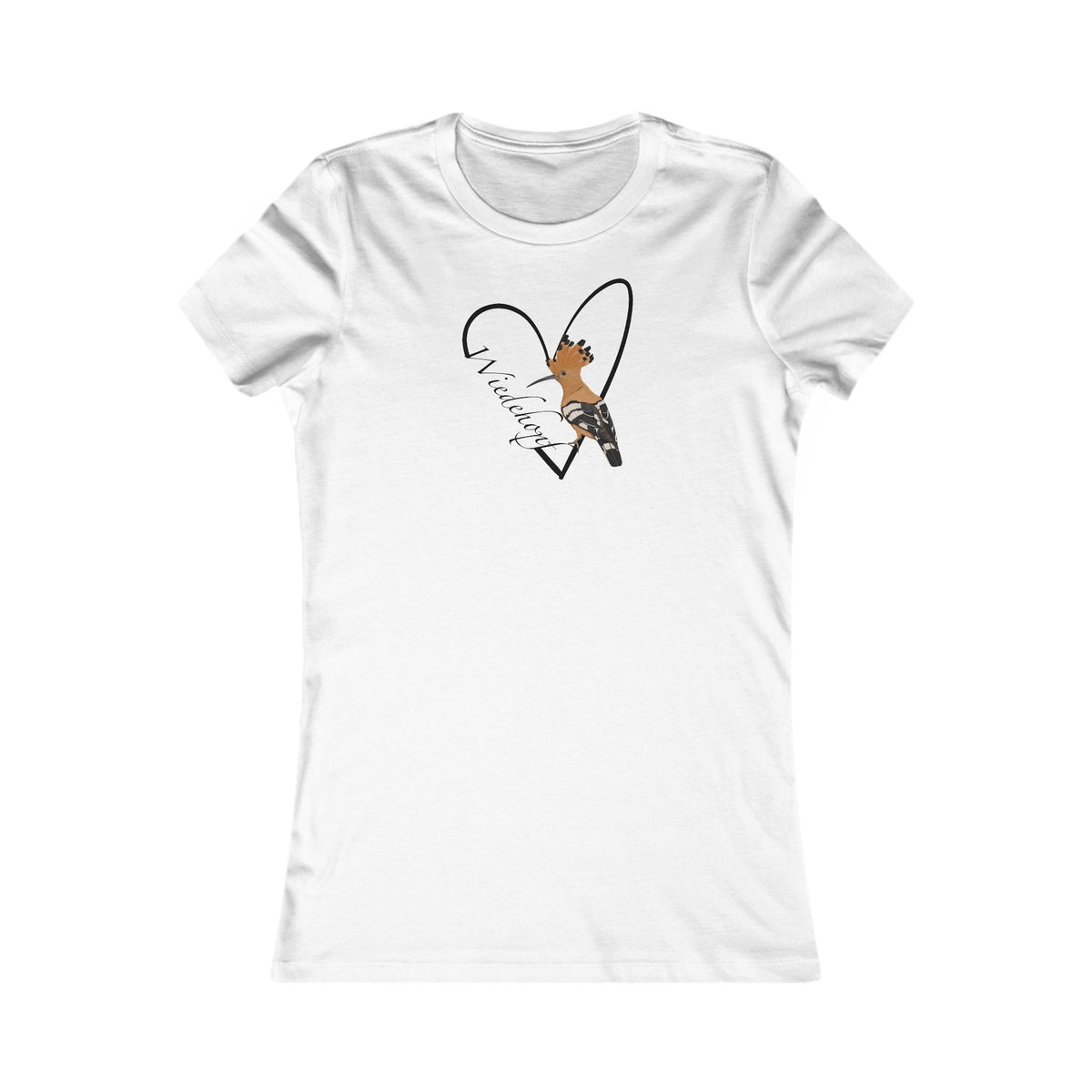 Wiedehopf mit Herz Frauen T-Shirt – Bird Graphic Tee, Watching
