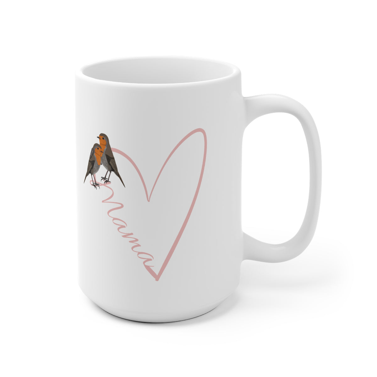Rotkehlchen Tasse – 11 oz, 11oz