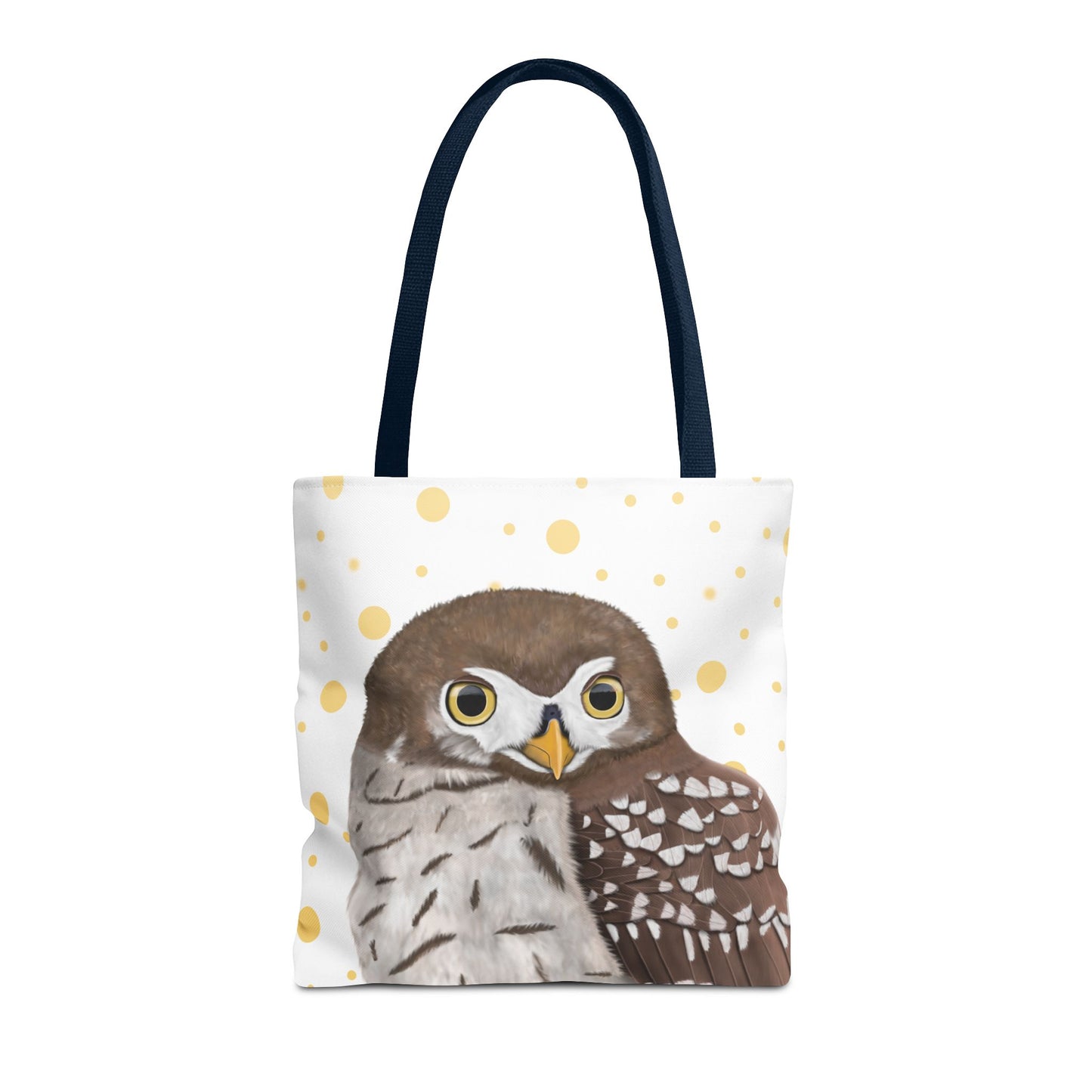 Eule mit Goldenen Tragetasche Accessories Hintergrund