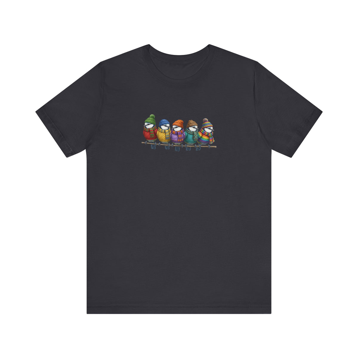 Blaumeise Vogel T-Shirt in Black
