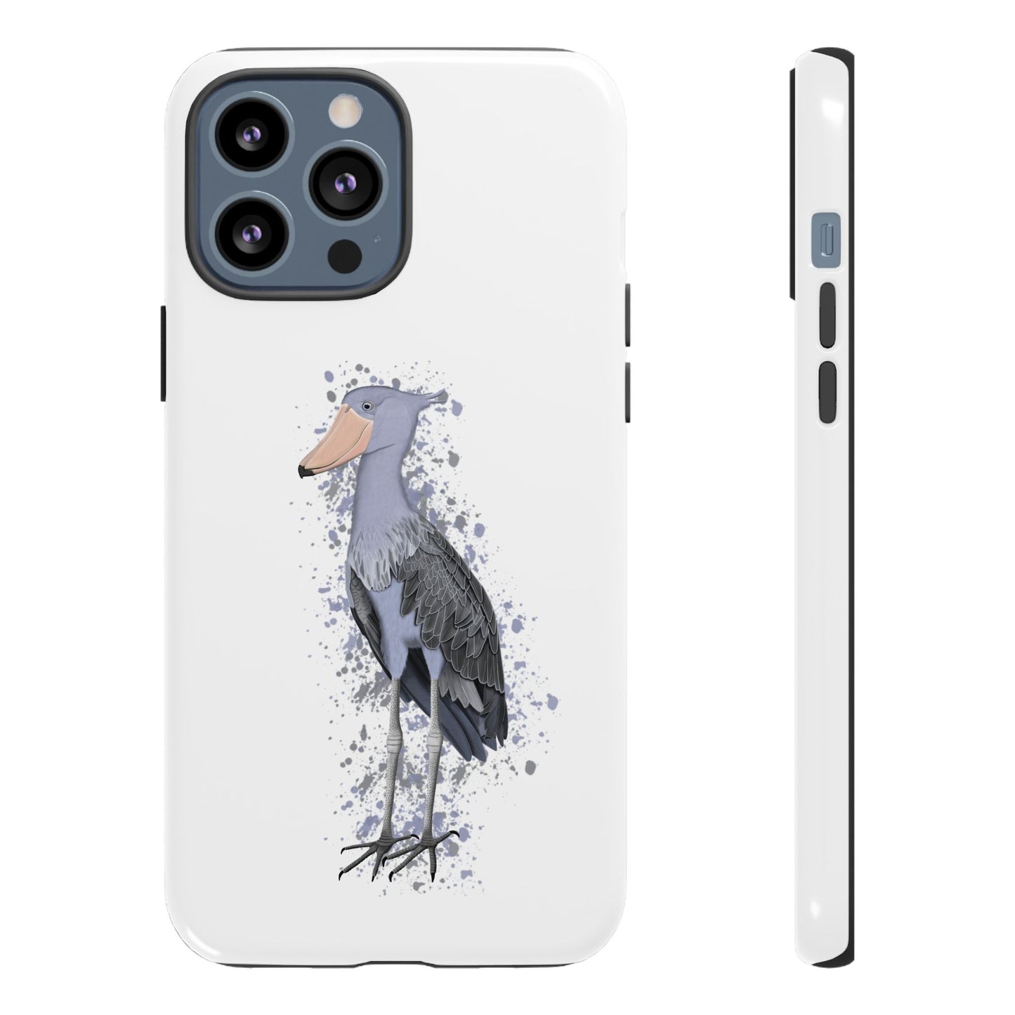 Schuhschnabel Vogel iPhone & Google Pixel Vogelmotiv Handyhülle Weiß