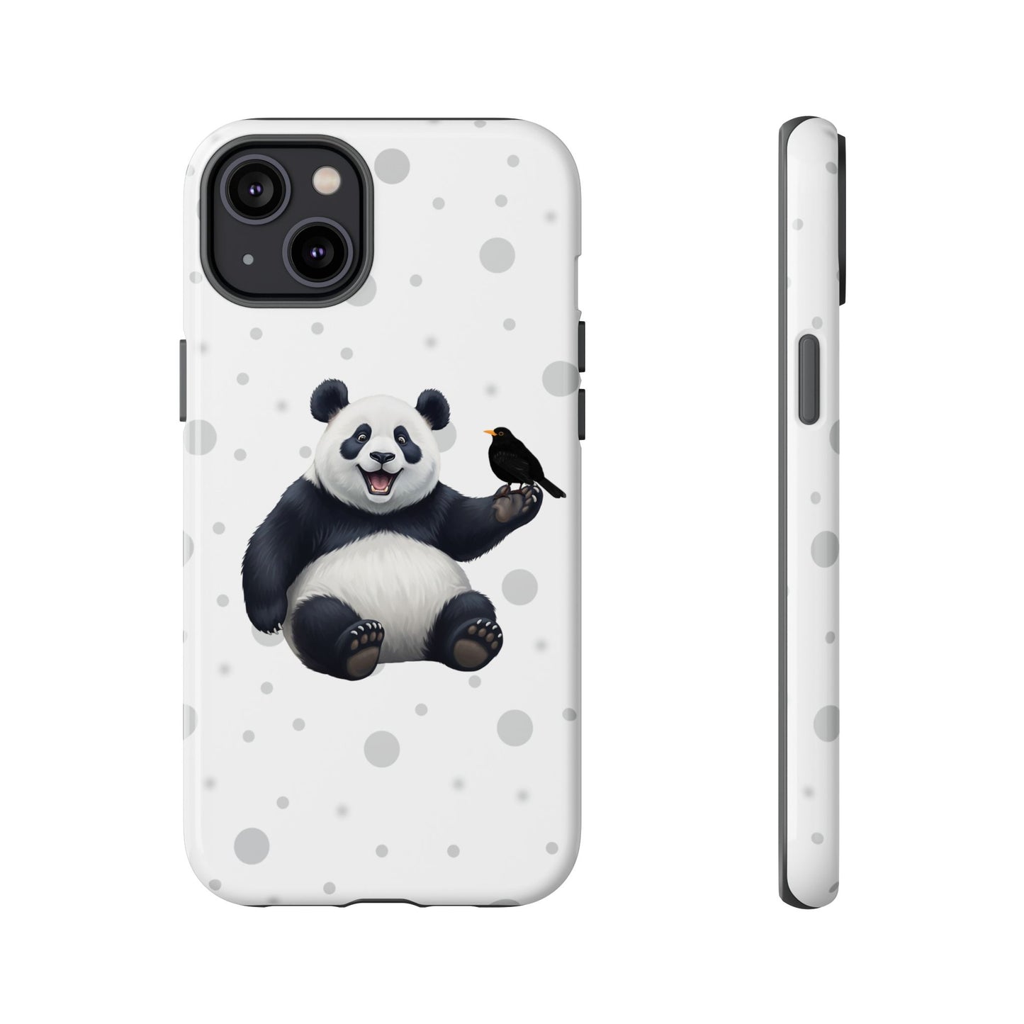 Amsel mit Panda iPhone & Google Pixel Tiermotiv Handyhülle - Tierisch guter Schutz