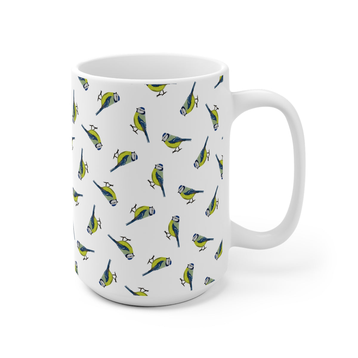 Blaumeise Tasse mit 11 oz Hintergrund