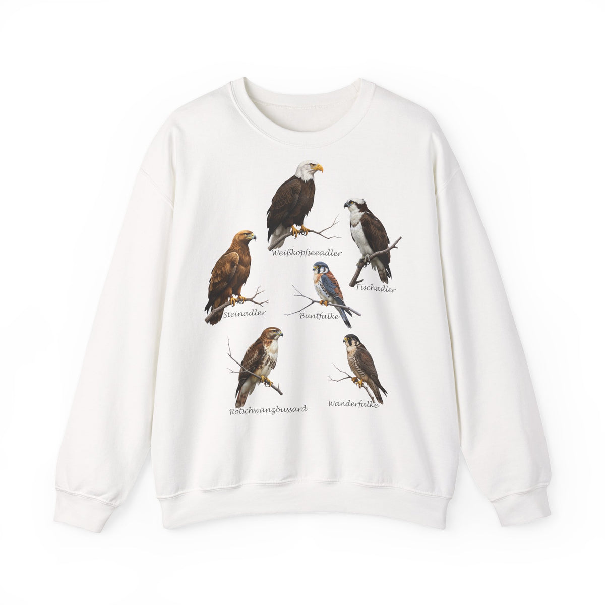 Falke Sweatshirt Vogelmotiv in Black