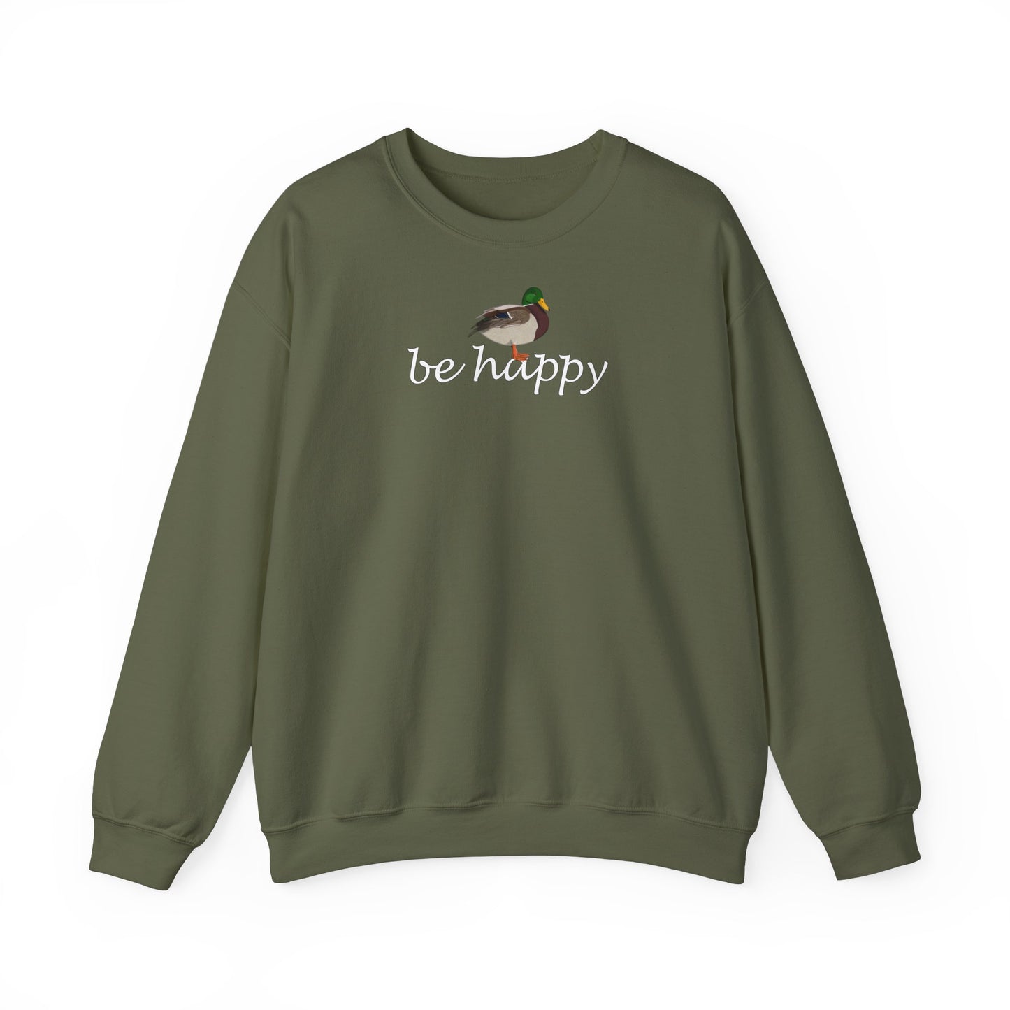 Ente Be Happy Vogel Sweatshirt für Vogelbeobachter