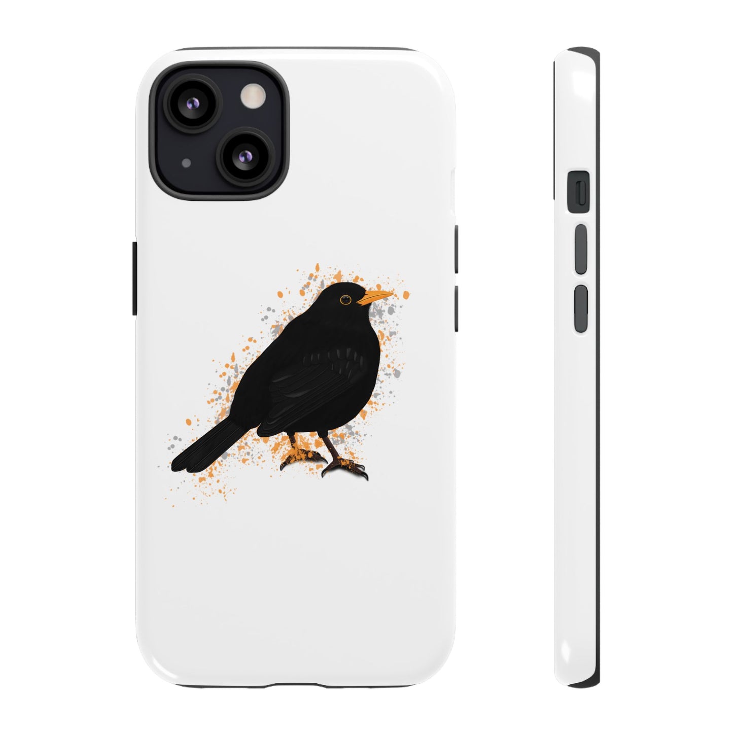 Amsel Vogel iPhone & Google Pixel Vogelmotiv Handyhülle Weiß