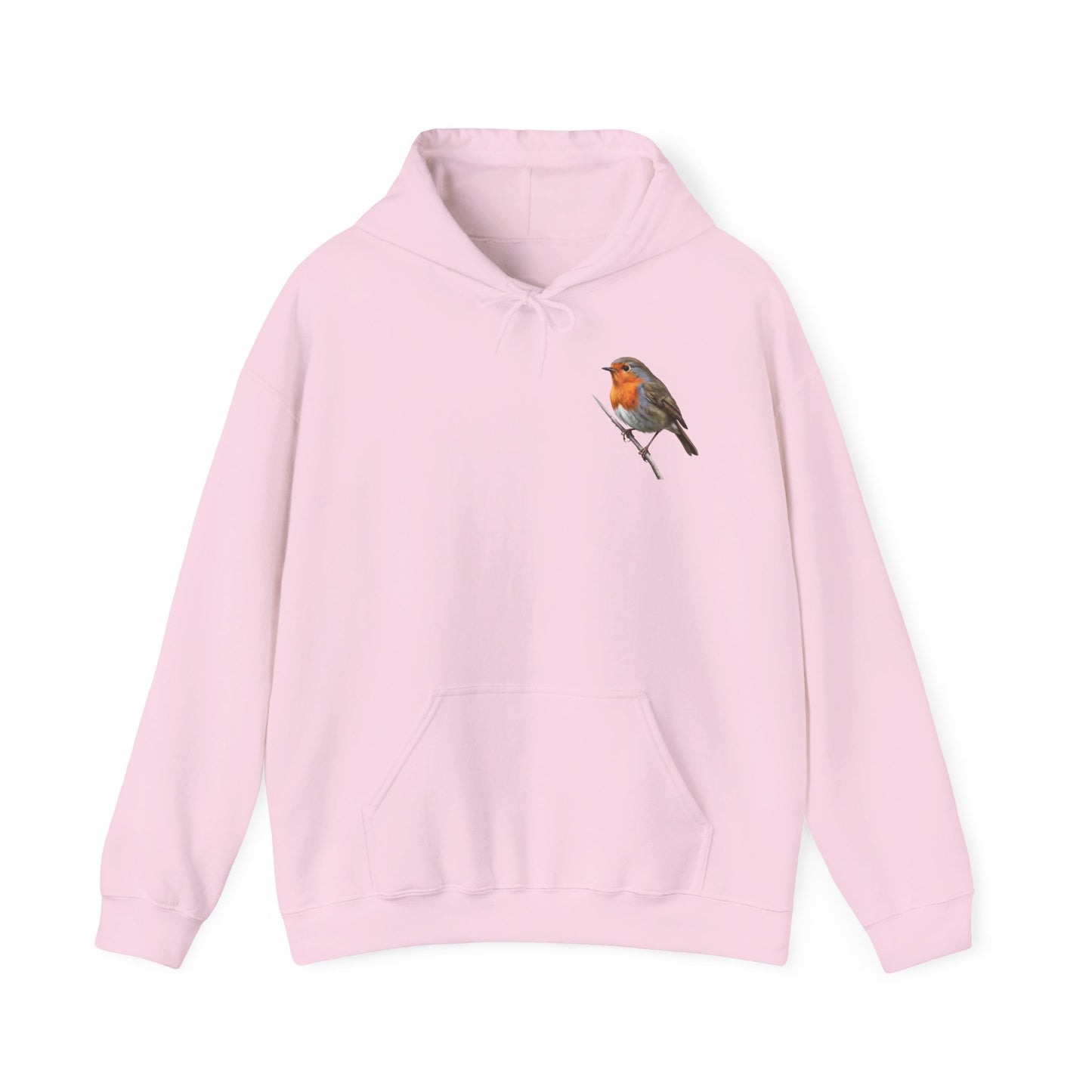 Rotkehlchen Hoodie - Vogel Kapuzenpullover für Vogelbeobachter & Naturliebhaber mit Vogelmotiv