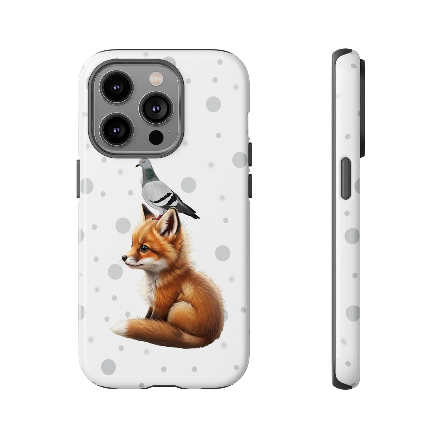 Taube mit Fuchs iPhone & Google Pixel Tiermotiv Handyhülle - Tierisch guter Schutz