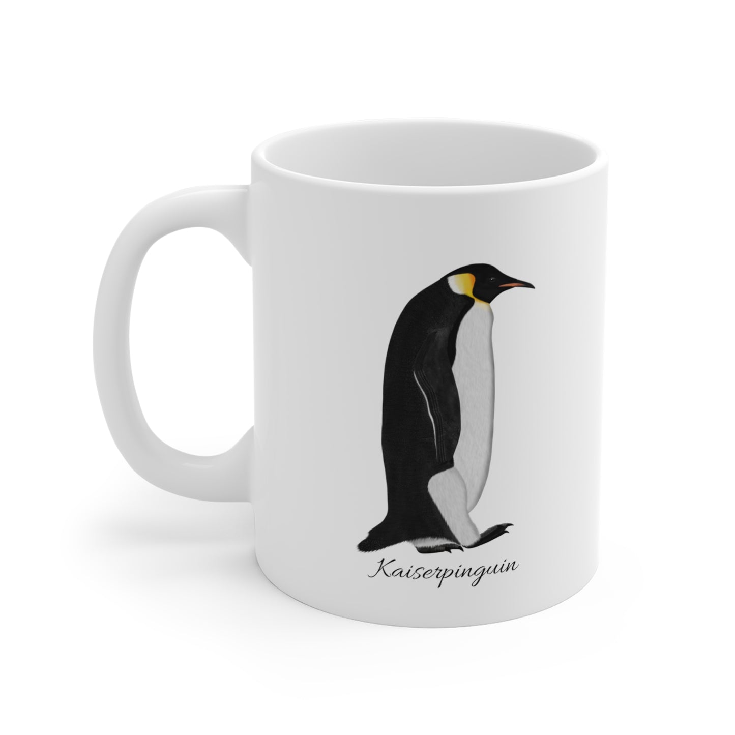 Kaiserpinguin Vogel Tasse Weiß für Vogelbeobachter