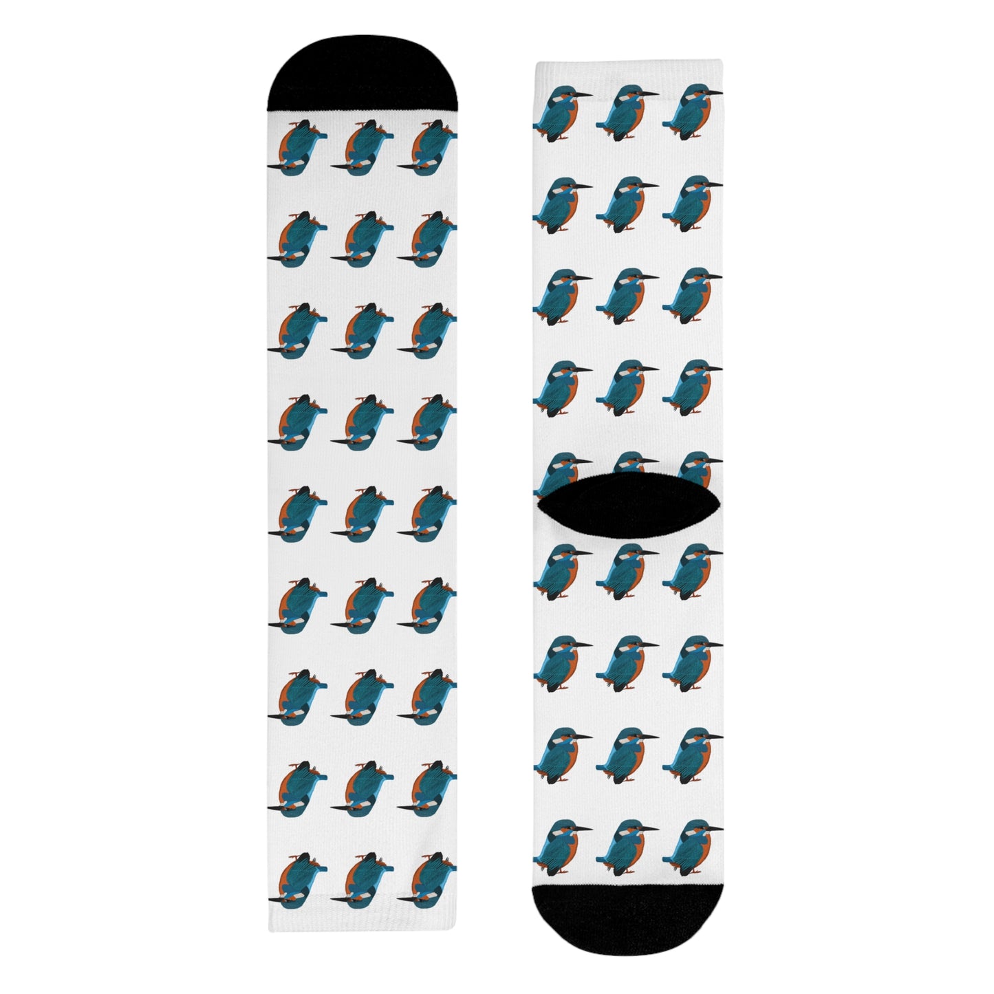 Eisvogel Vogel Socken für Vogelfreunde & Vogelbeobachter Weiß