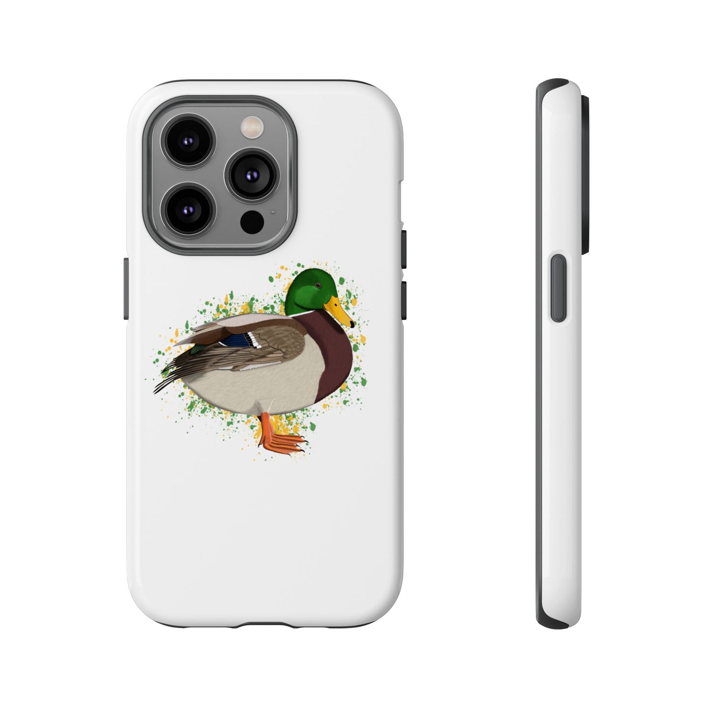 Stockente Ente Vogel iPhone & Google Pixel Vogelmotiv Handyhülle Weiß