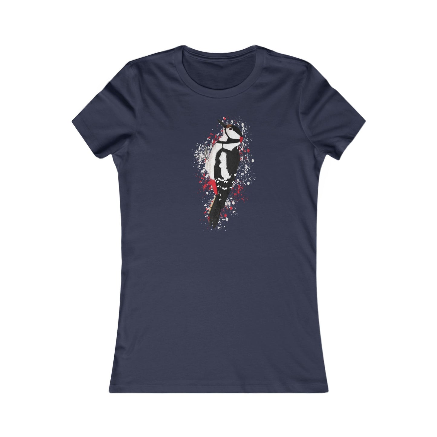 Buntspecht Frauen T-Shirt – Bird Graphic Tee und Watching Stil