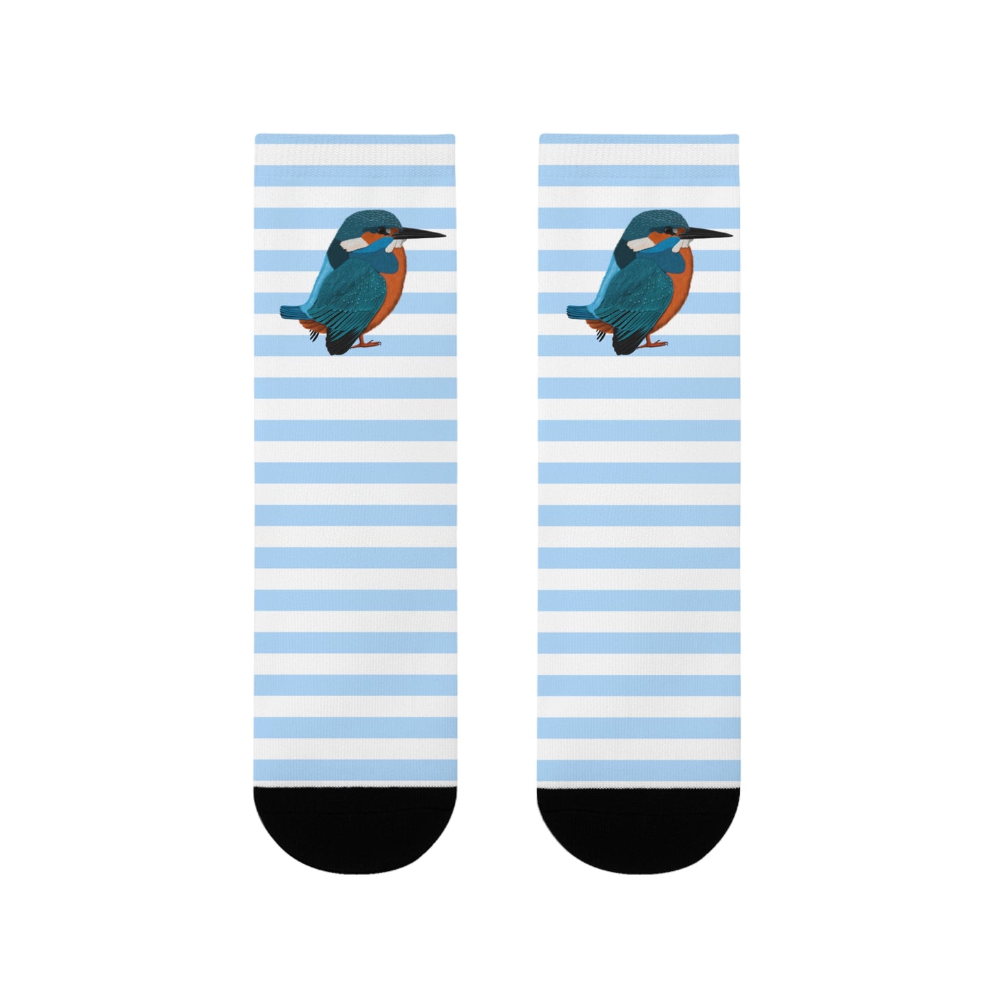 Eisvogel Vogel Socken mit Blau Weißen Streifen für Vogelfreunde & Vogelbeobachter