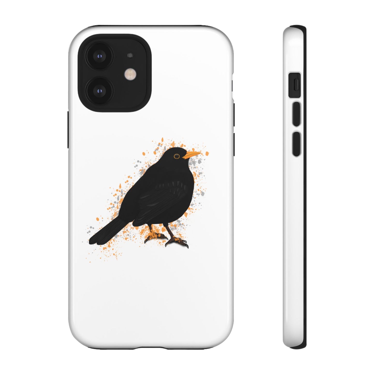 Amsel Vogel iPhone & Google Pixel Vogelmotiv Handyhülle Weiß