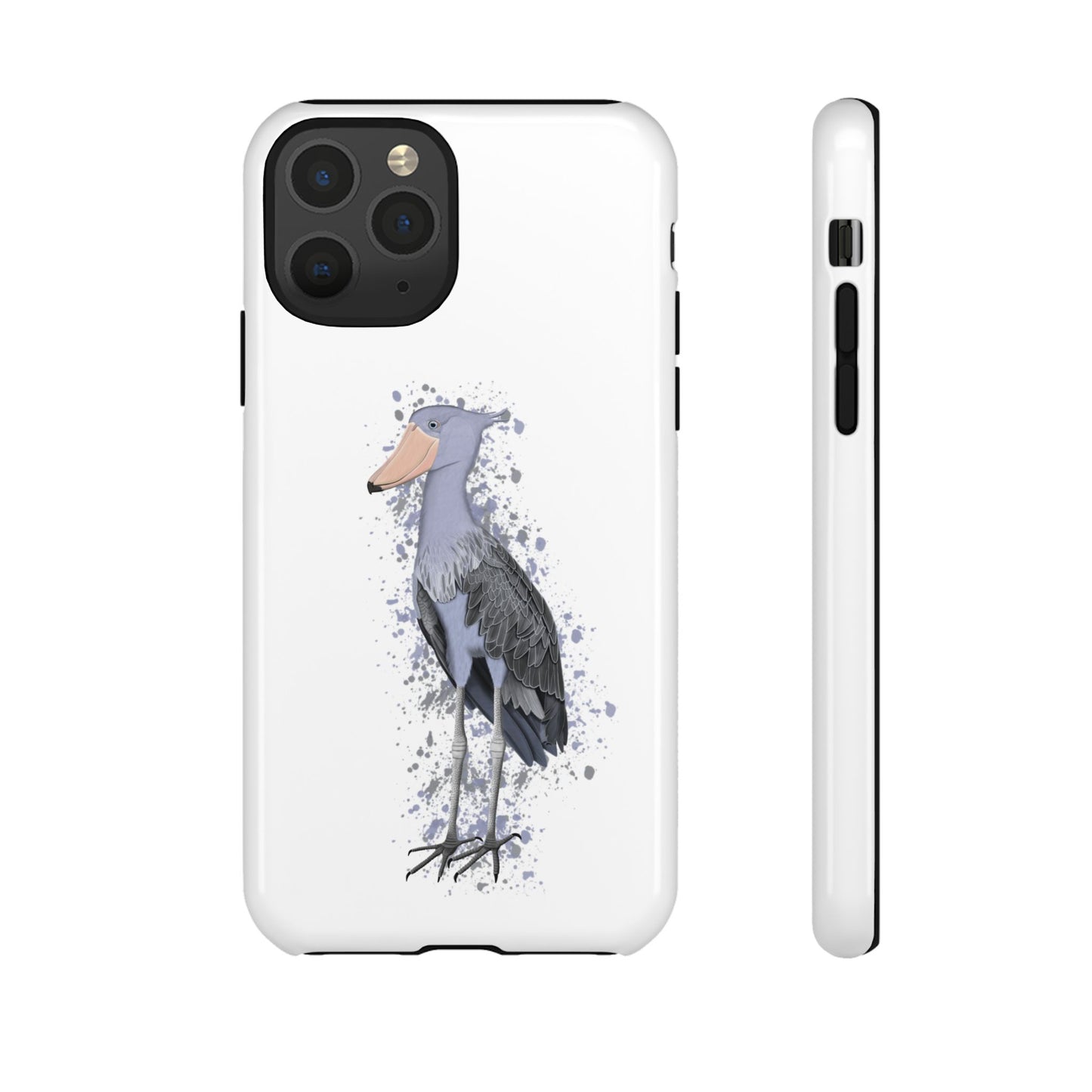 Schuhschnabel Vogel iPhone & Google Pixel Vogelmotiv Handyhülle Weiß