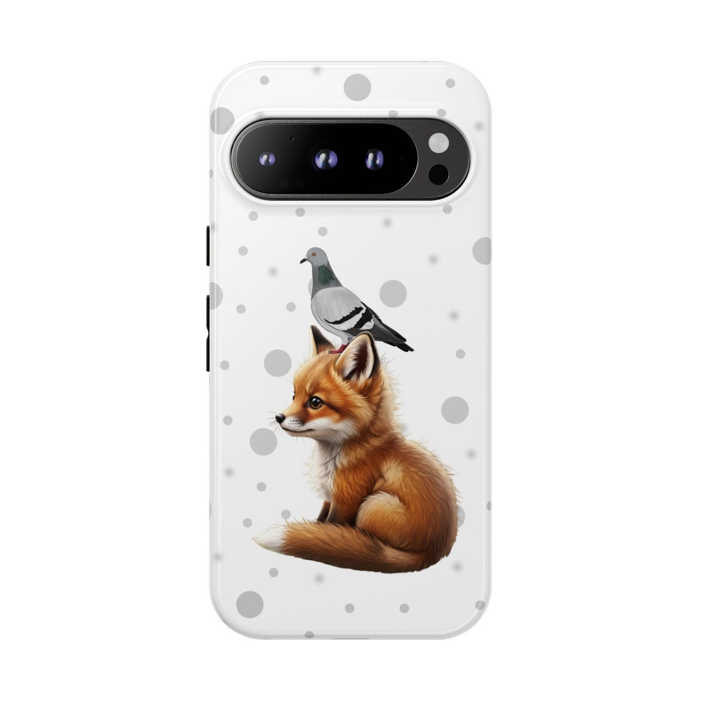 Taube mit Fuchs iPhone & Google Pixel Tiermotiv Handyhülle - Tierisch guter Schutz