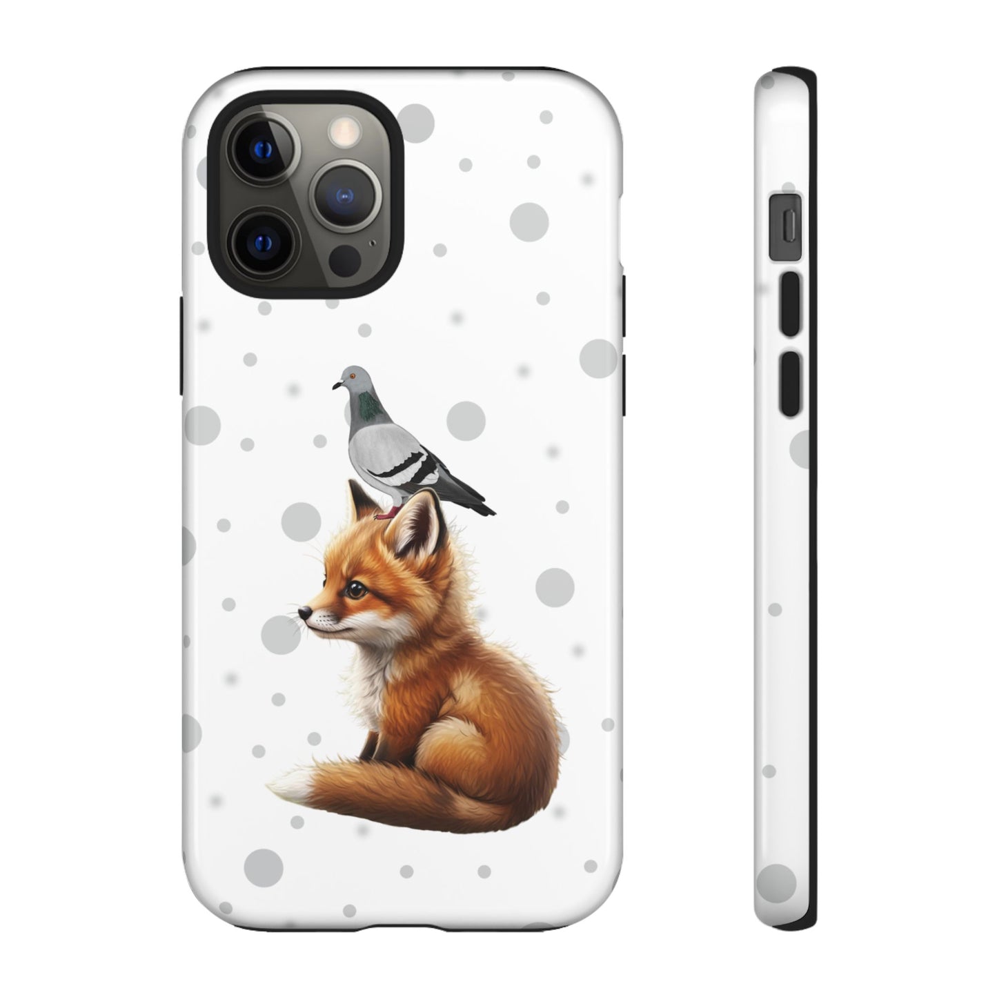 Taube mit Fuchs iPhone & Google Pixel Tiermotiv Handyhülle - Tierisch guter Schutz