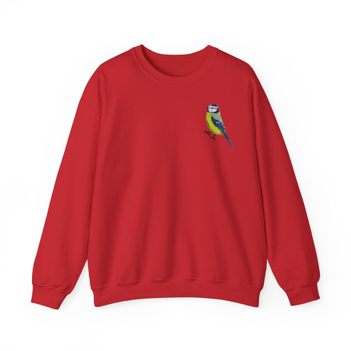 Blaumeise Sweatshirt Vogelmotiv in Dark Heather