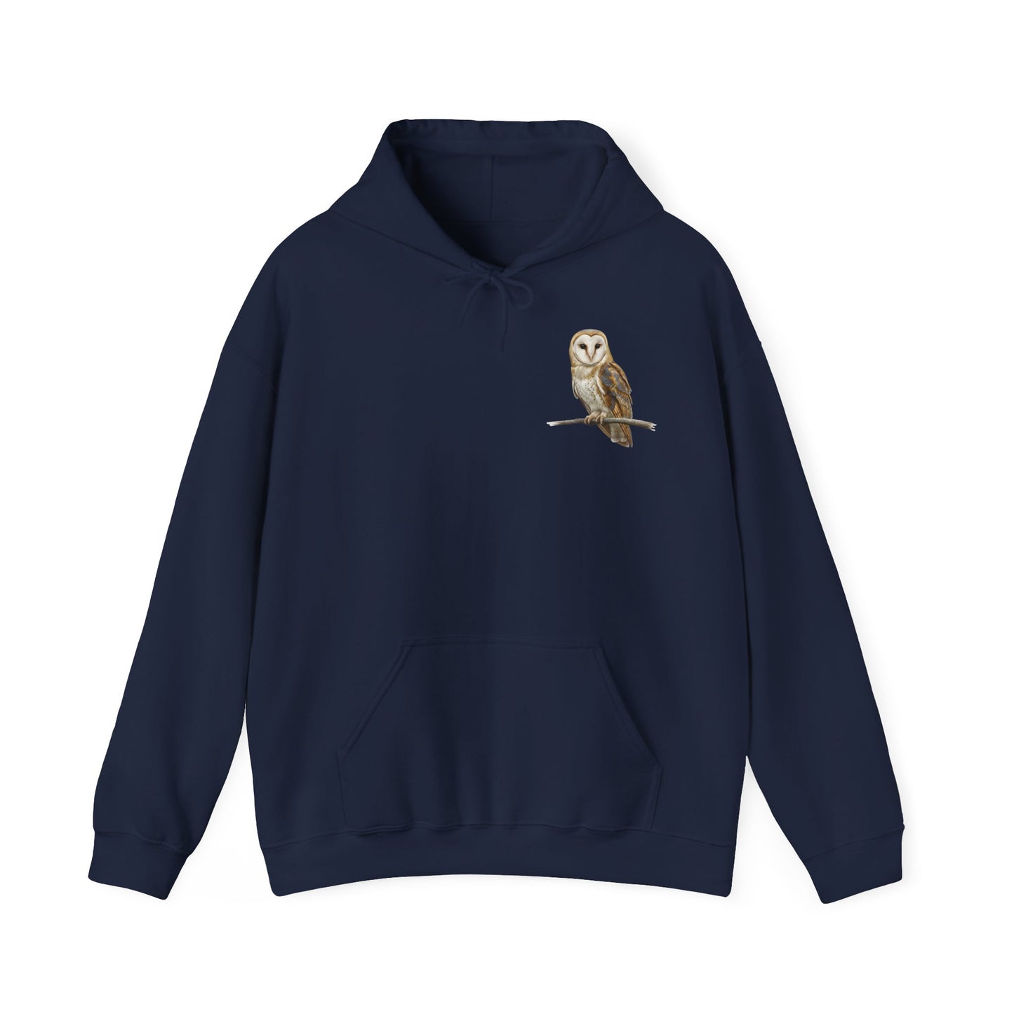 Schleiereule Hoodie - Vogel Kapuzenpullover für Vogelbeobachter & Naturliebhaber mit Vogelmotiv