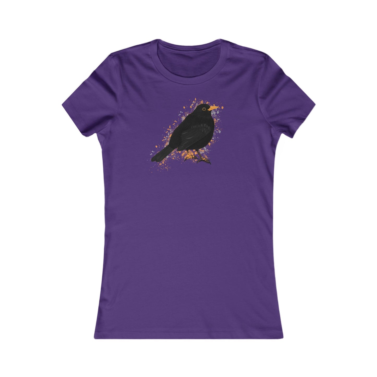 Amsel Vogel Frauen T-Shirt für Vogelfreundinnen – Bird Graphic Tee,