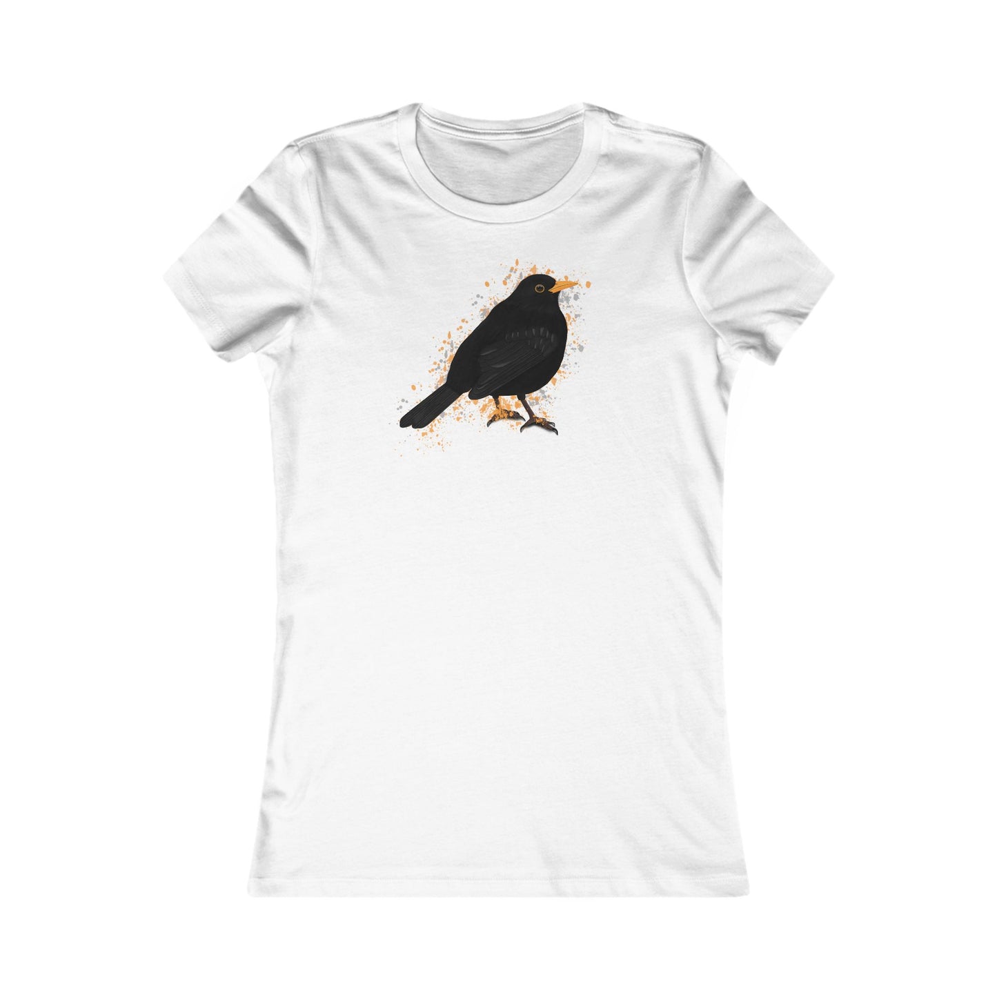 Amsel Frauen T-Shirt – Bird Graphic Tee, Watching