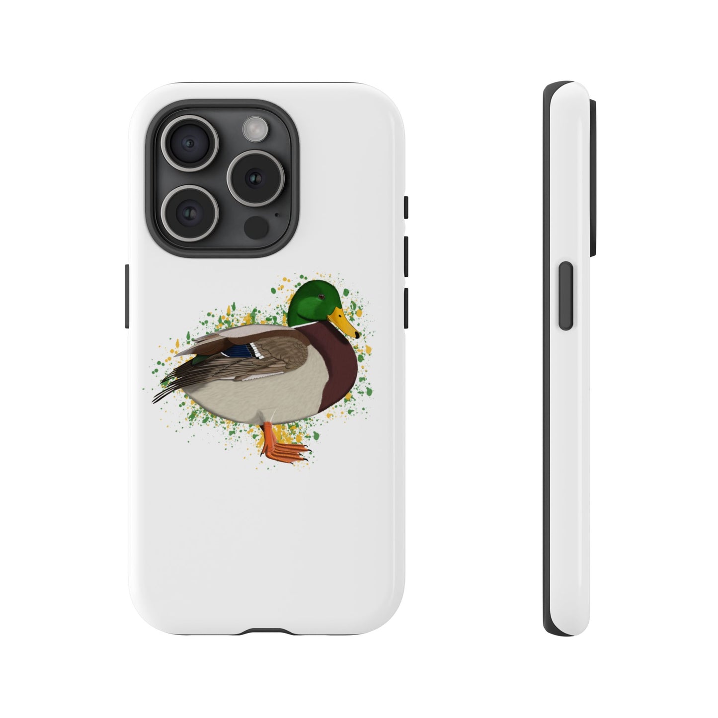 Stockente Ente Vogel iPhone & Google Pixel Vogelmotiv Handyhülle Weiß