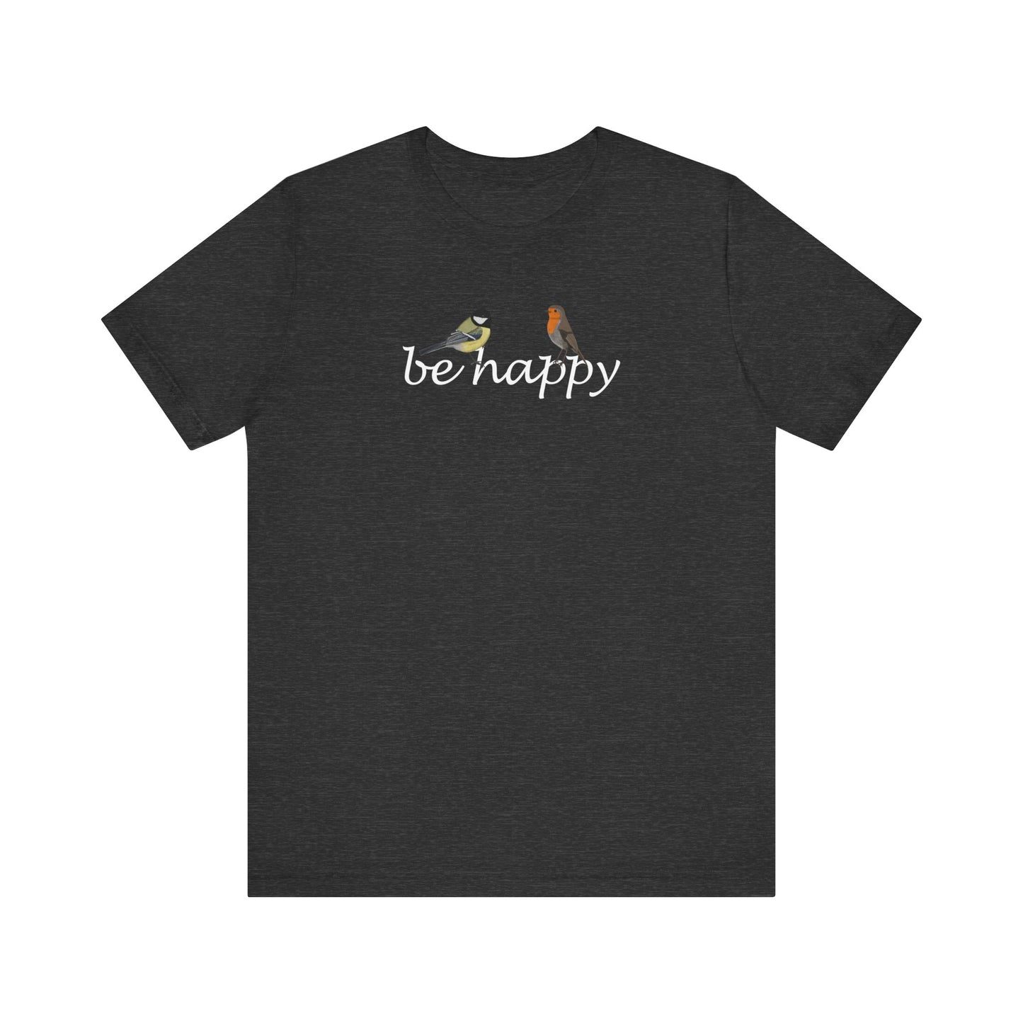 Rotkehlchen und Kohlmeise T-Shirt mit bird graphic tee Hintergrund