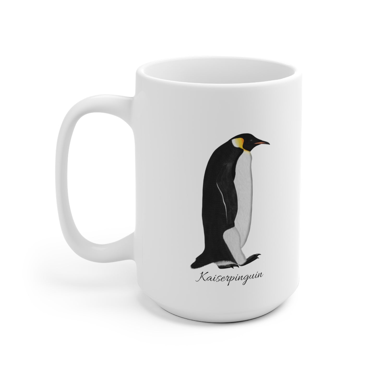 Kaiserpinguin Vogel Tasse Weiß für Vogelbeobachter