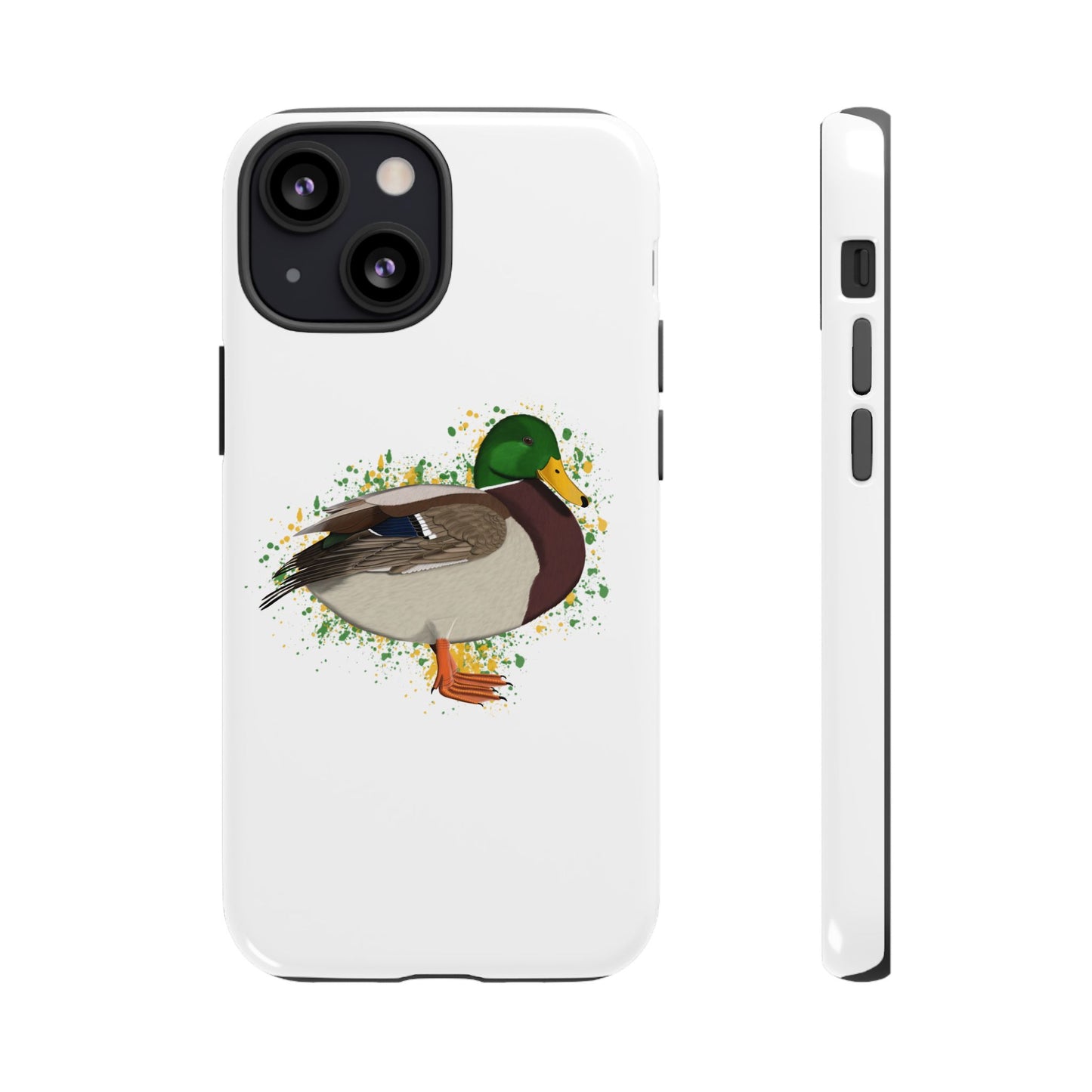 Stockente Ente Vogel iPhone & Google Pixel Vogelmotiv Handyhülle Weiß