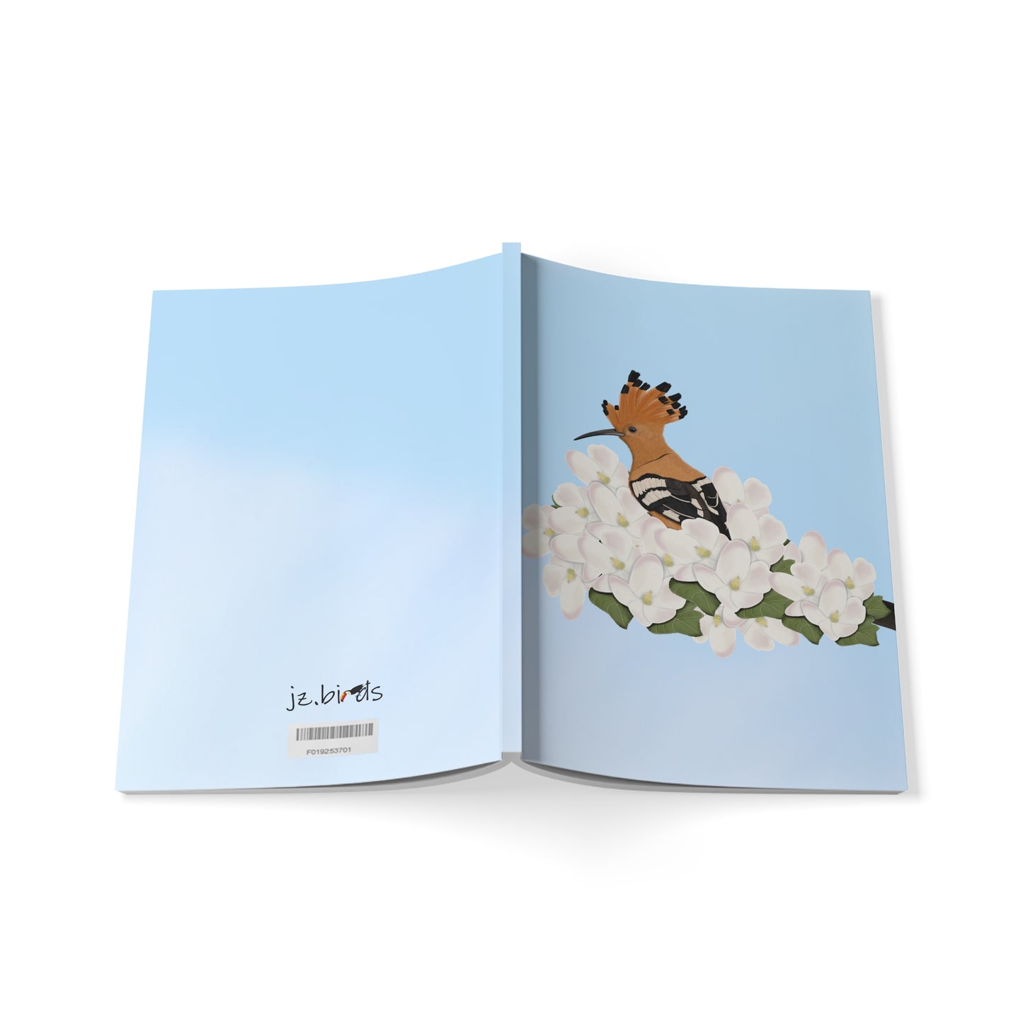 Wiedehopf im Frühling Notizbücher – a5 notebook und artistic Stil