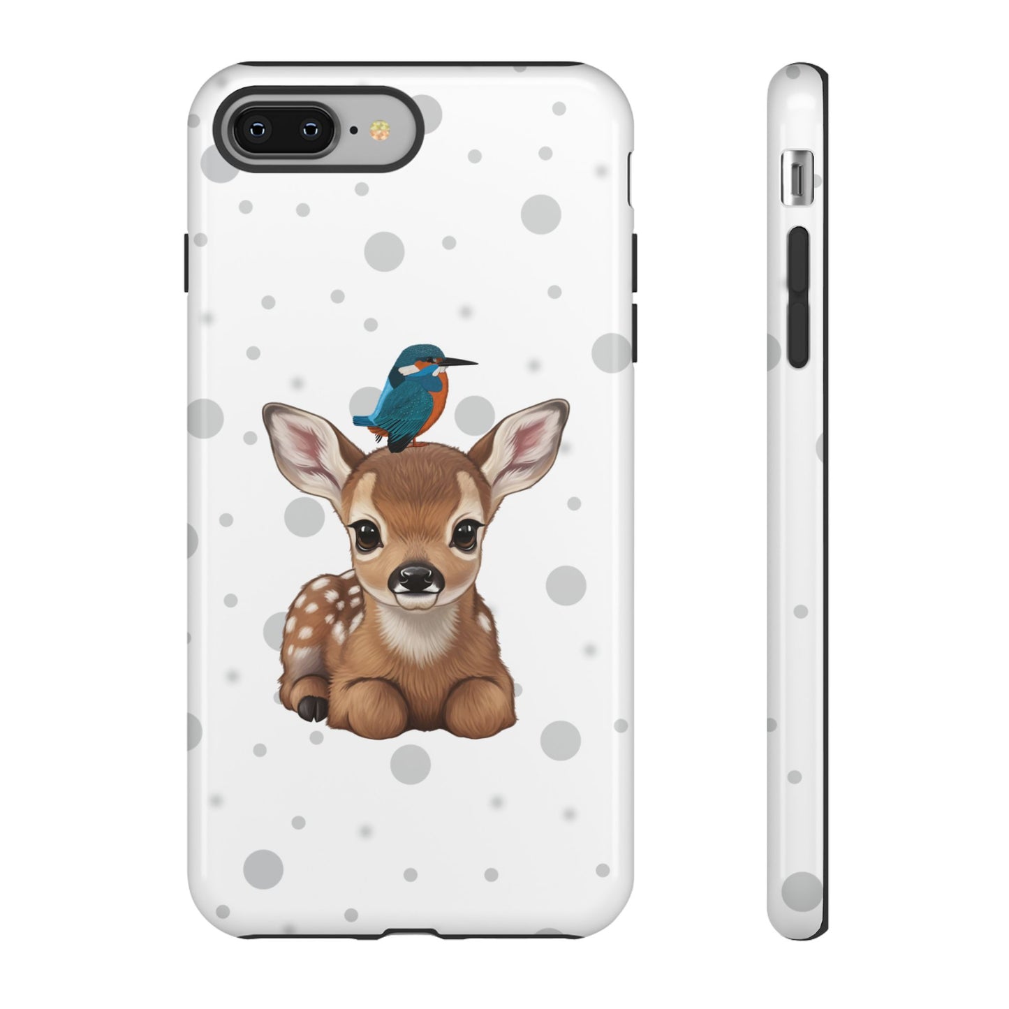 Eisvogel mit Rehkitz iPhone & Google Pixel Tiermotiv Handyhülle - Tierisch guter Schutz
