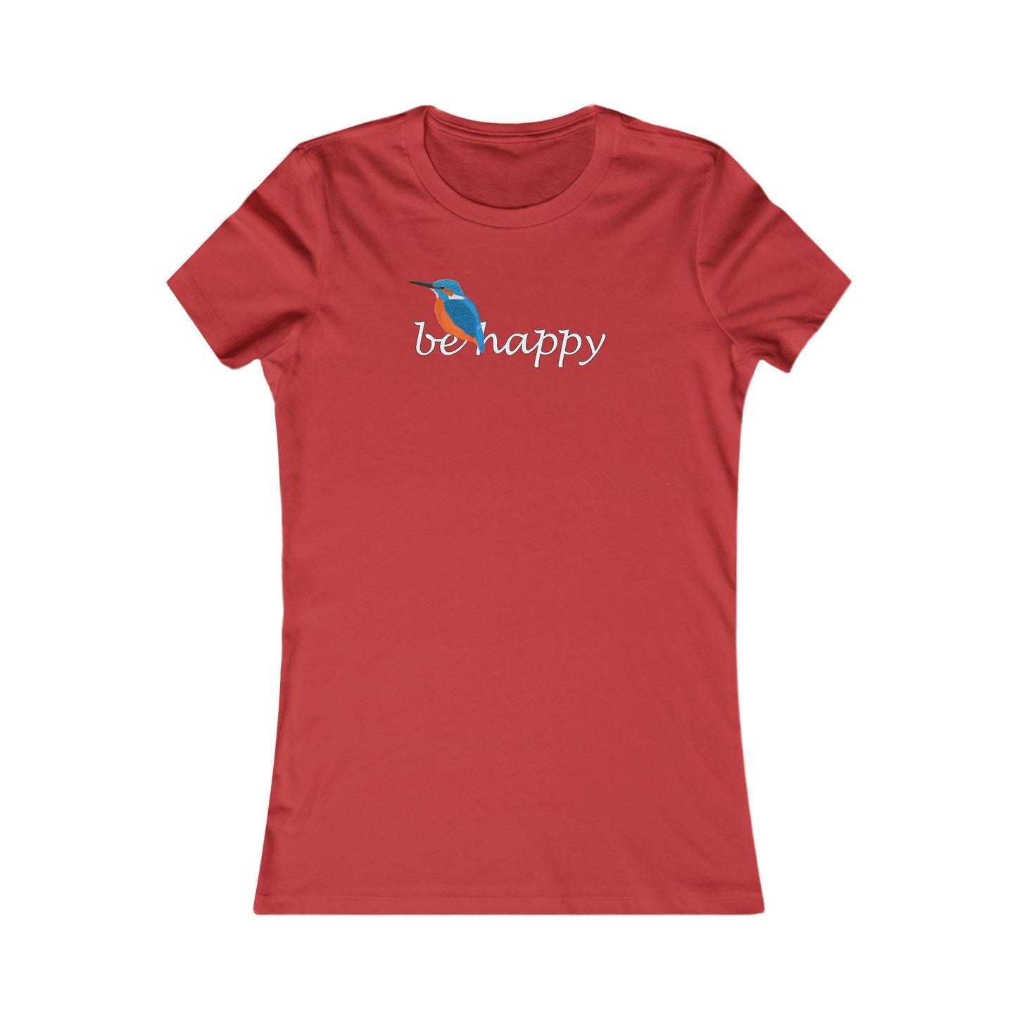 Eisvogel Be Happy Vogel Frauen T-Shirt für Vogelfreundinnen