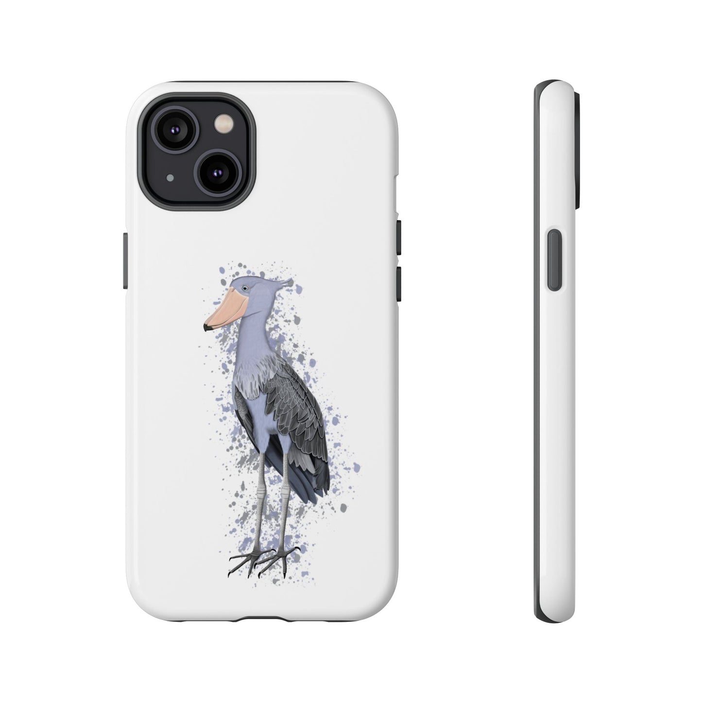Schuhschnabel Vogel iPhone & Google Pixel Vogelmotiv Handyhülle Weiß