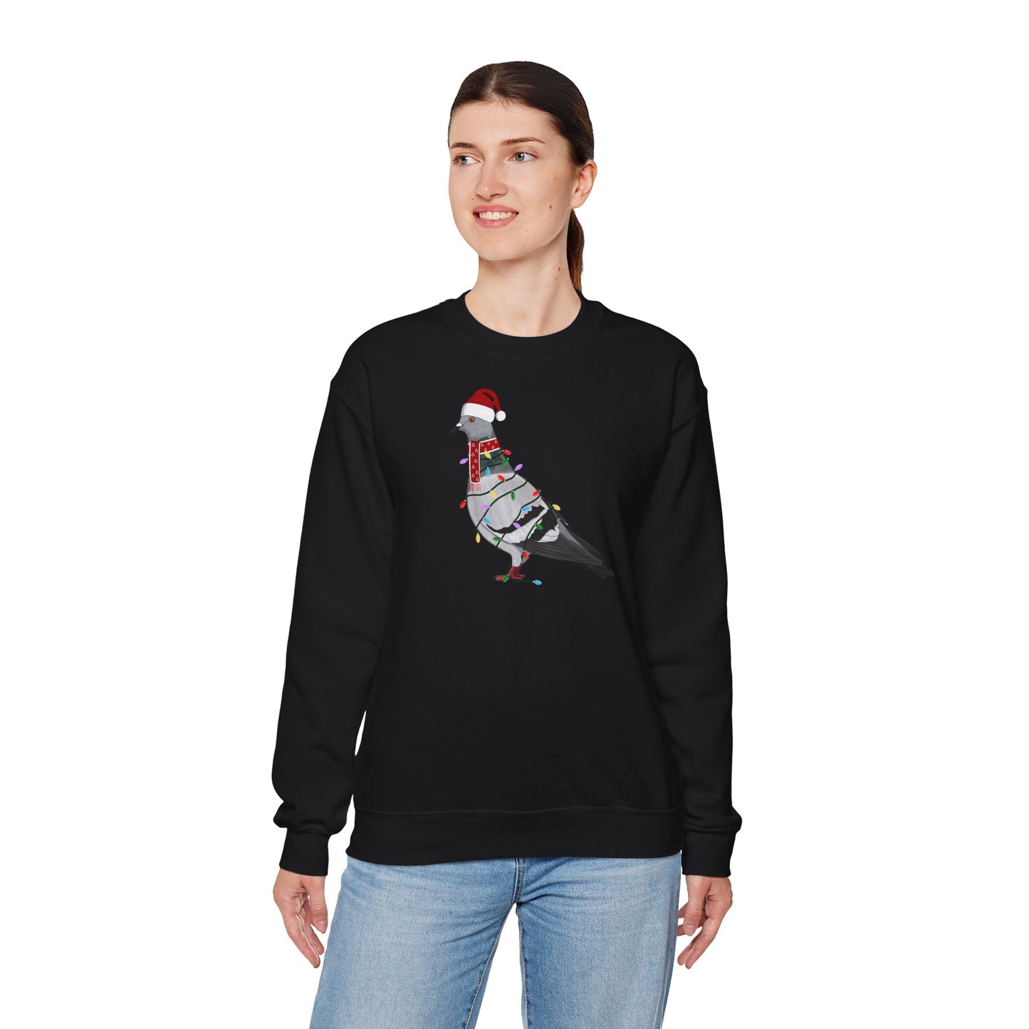 Taube Weihnachts-Sweatshirt | Unisex Vogel Sweater für Vogelfreunde & Vogelbeobachter